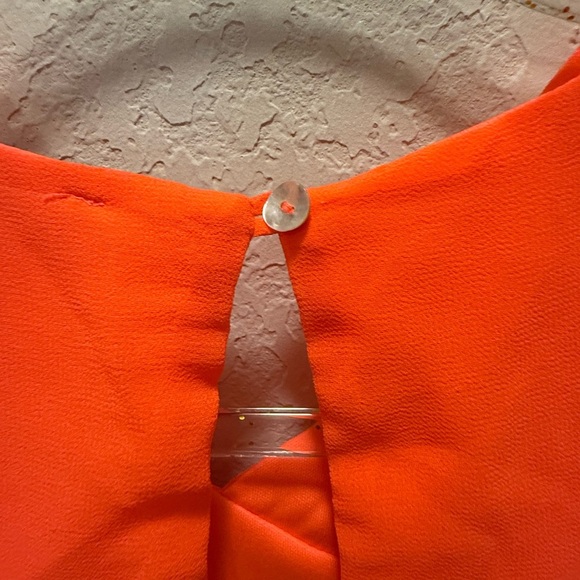 Gianni Bini Elegant Orange Sleeveless Dress Size S - Picture 5 of 7